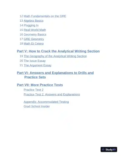 Princeton Review GRE Premium Prep, 2023: 7 Practice Tests + Review and Techniques (2022) - Page 8 preview image