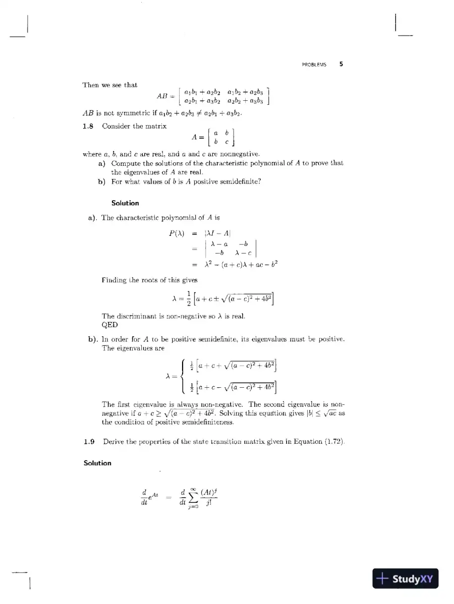 Solution Manual For Optimal State Estimation: Kalman, H Infinity, and Nonlinear Approaches, 1st Edition, page 10