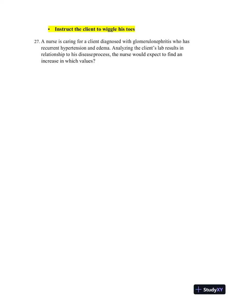 ATI Pediatrics Final Exam Study Guide with Answers (99 Solved Questions), page 11