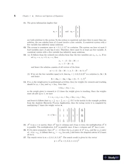 Solution Manual for Linear Algebra with Applications, 10th Edition - Page 11 preview image