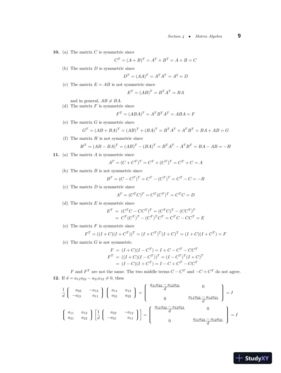 Solution Manual for Linear Algebra with Applications, 10th Edition, page 14