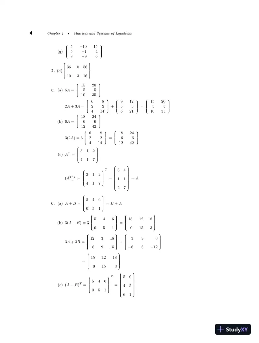 Solution Manual for Linear Algebra with Applications, 10th Edition, page 9