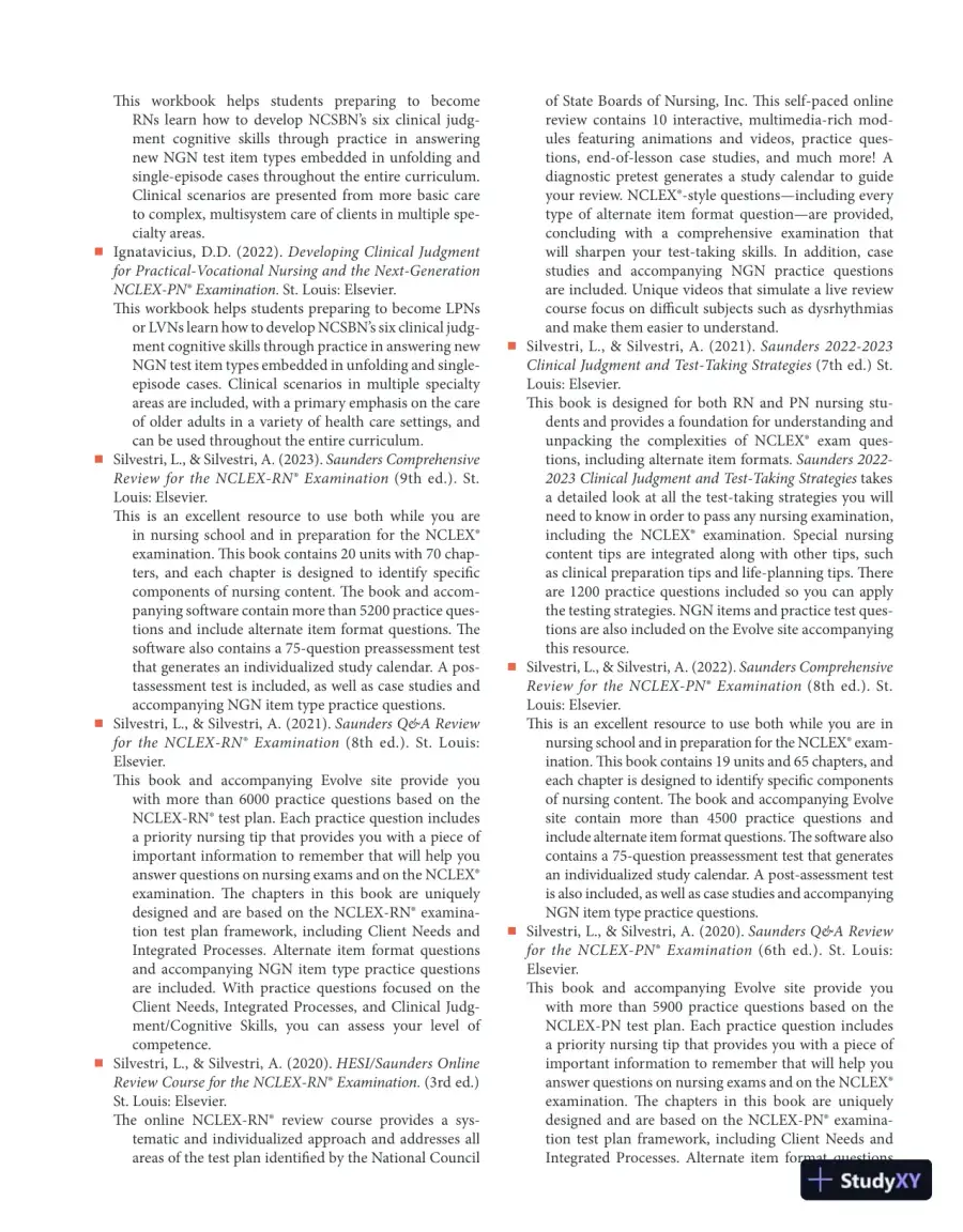 Strategies for Student Success on the Next Generation NCLEX® (NGN) Test Items (2022), page 14