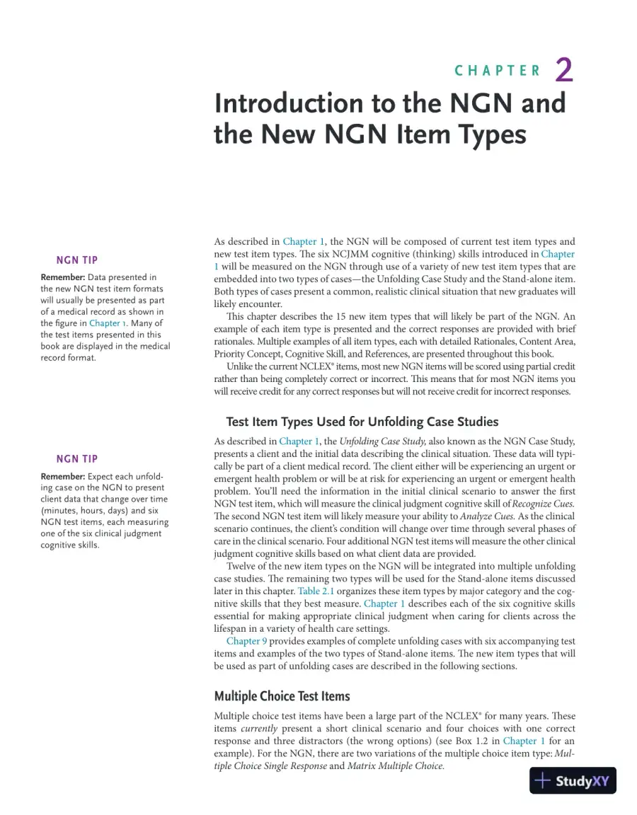 Strategies for Student Success on the Next Generation NCLEX® (NGN) Test Items (2022), page 27