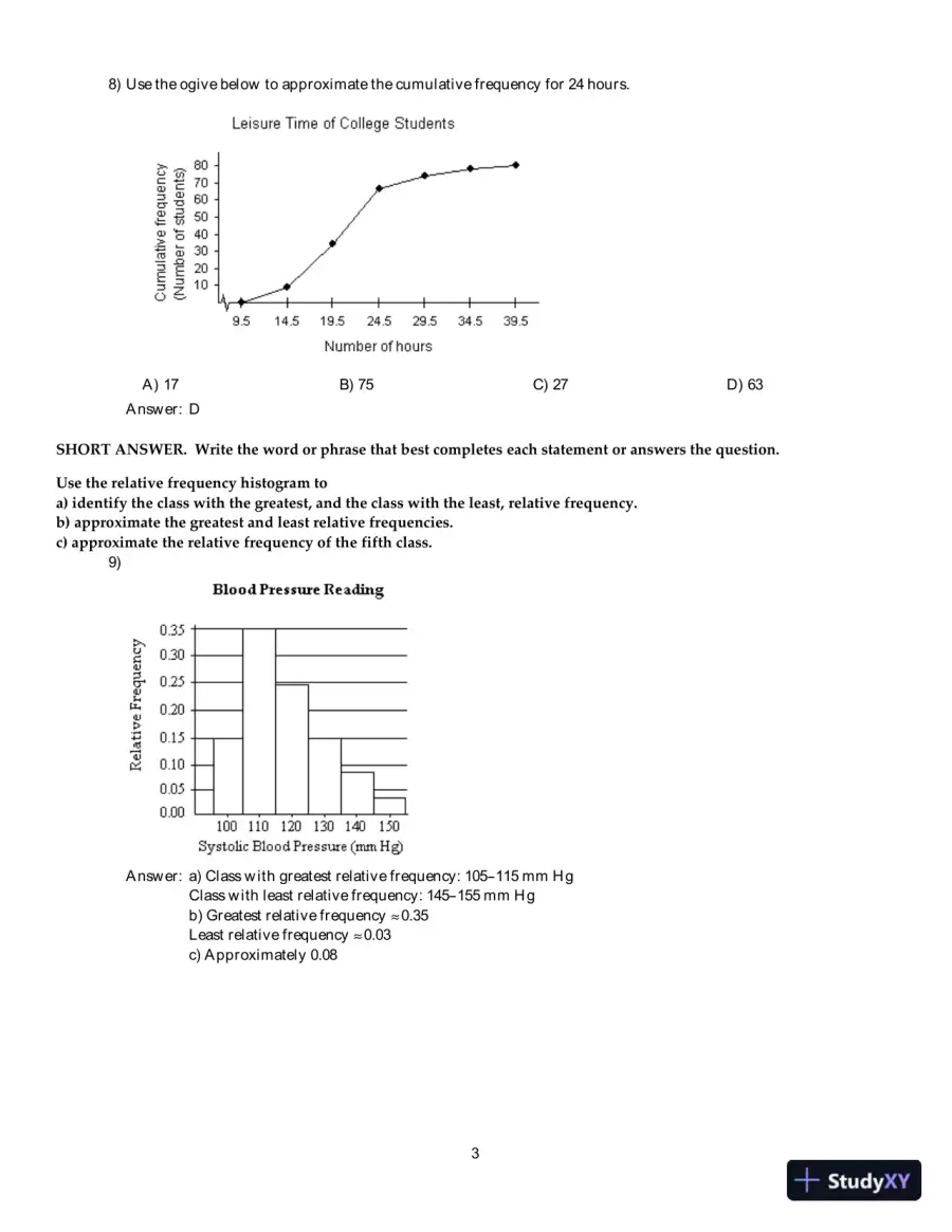 Test Bank For Elementary Statistics: Picturing the World, 7th Edition, page 13