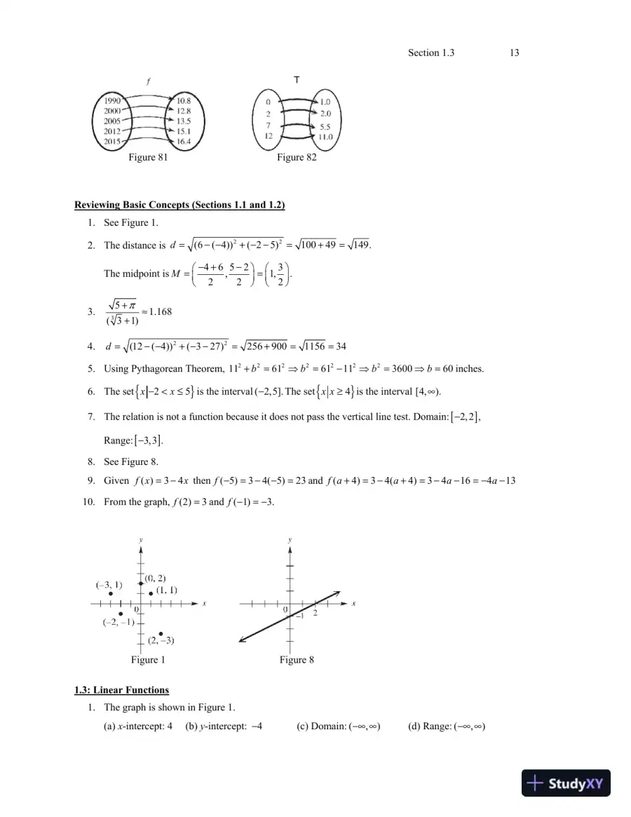 Solution Manual for A Graphical Approach to Precalculus with Limits, 7th Edition, page 16