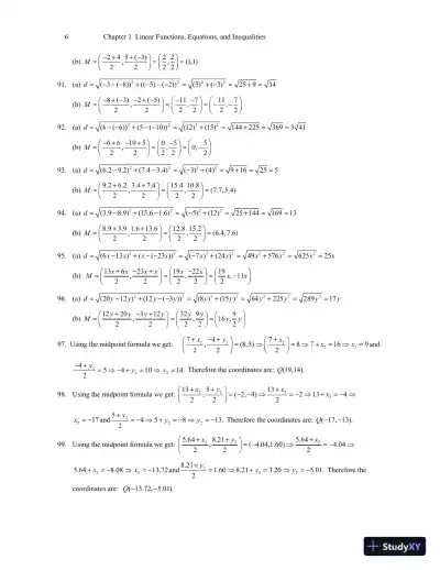 Solution Manual for A Graphical Approach to Precalculus with Limits, 7th Edition - Page 9 preview image