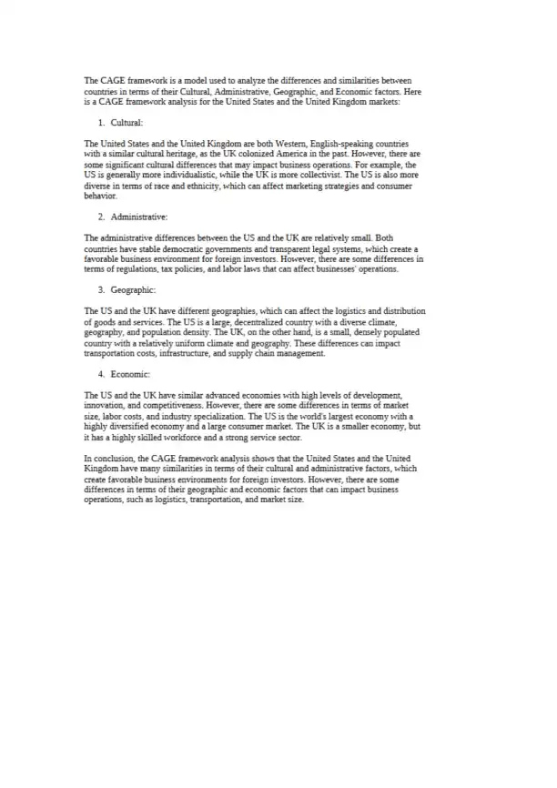 Analyzing Market Differences - Page 1 preview image