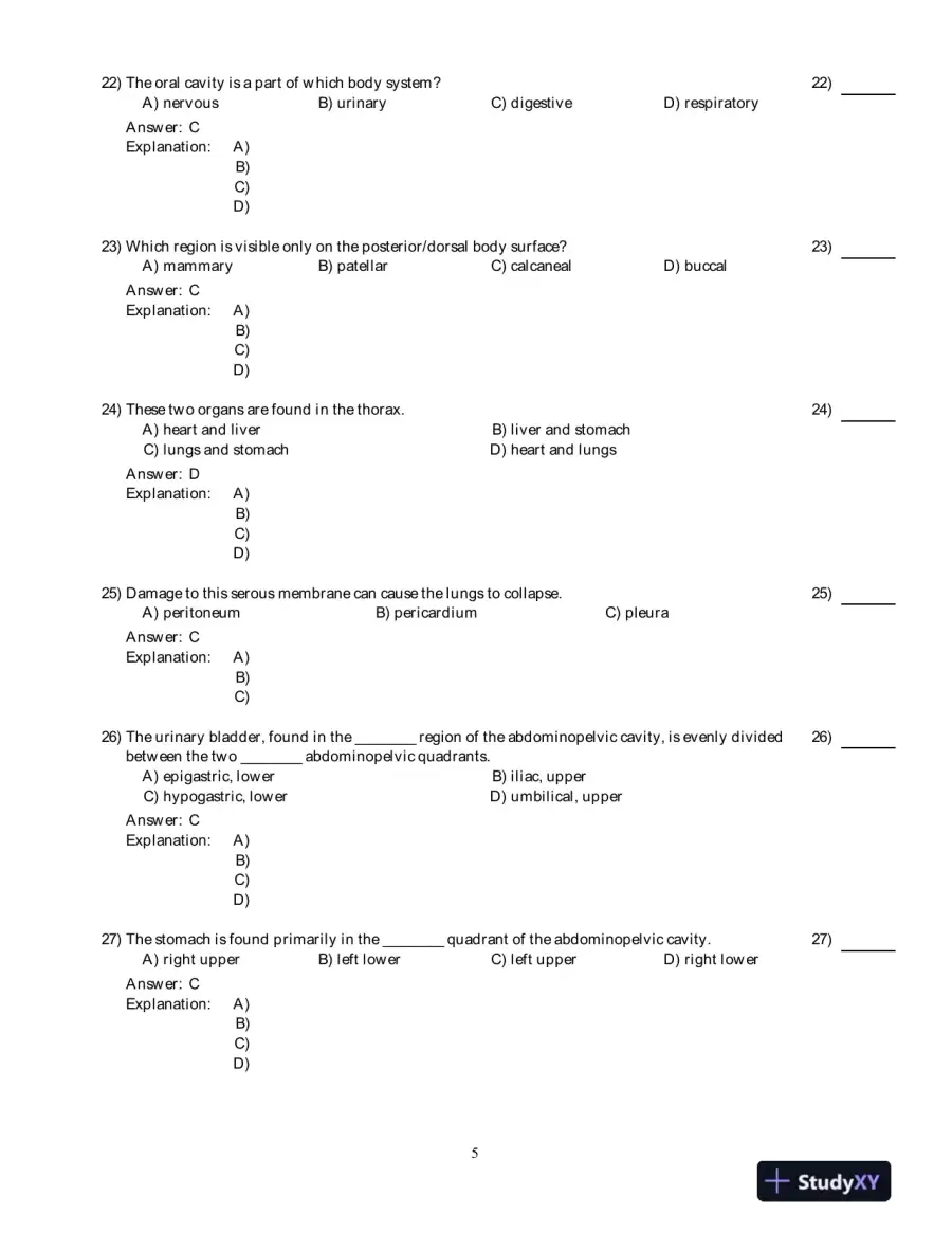 Test Bank for Human Anatomy and Physiology Laboratory Manual, 10th Edition, page 6