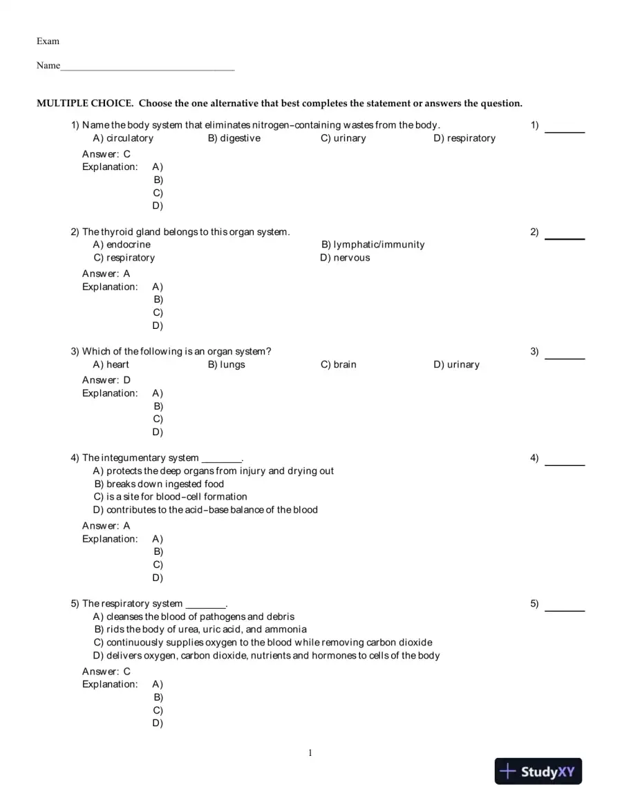 Test Bank for Human Anatomy and Physiology Laboratory Manual, 10th Edition, page 9