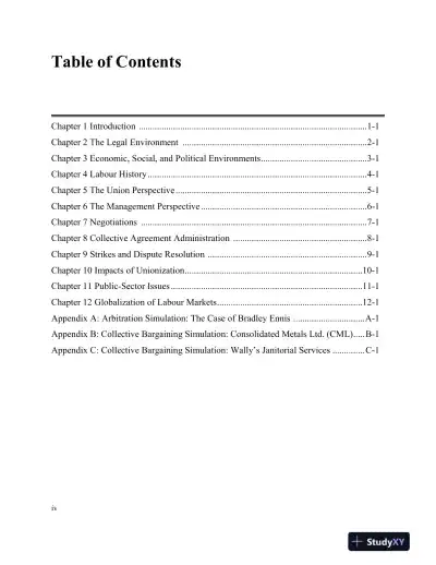 Industrial Relations In Canada, Second Edition Test Bank - Page 3 preview image