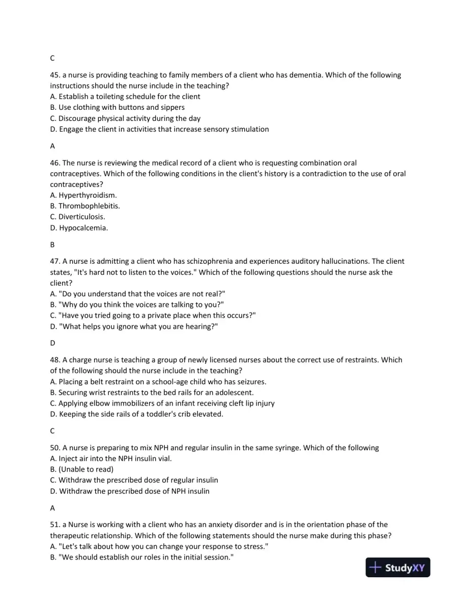 2022 ATI Nursing Comprehensive Predictor Exam With Answers (473 Solved Questions), page 10