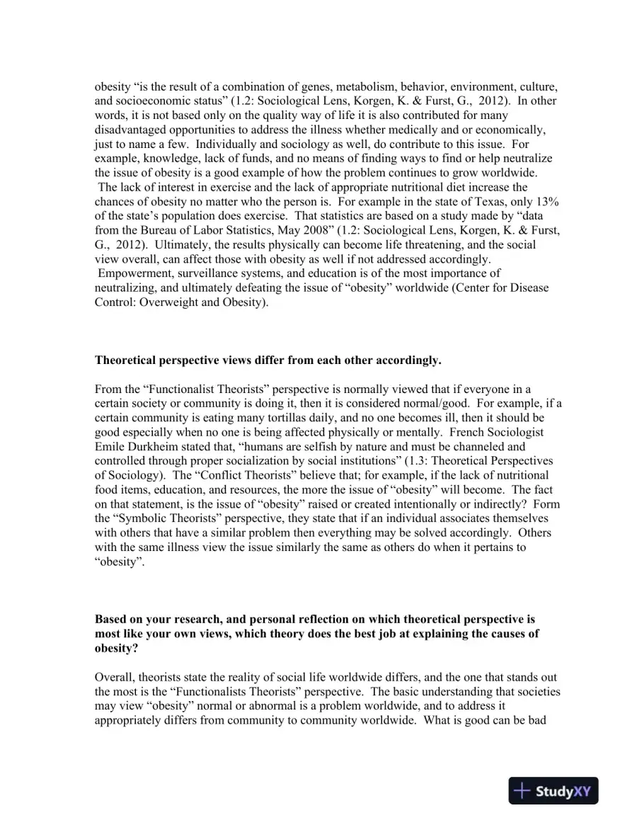 Exploring Social Problems Through a Sociological Lens: Obesity, Homelessness, and Education Inequality, page 3
