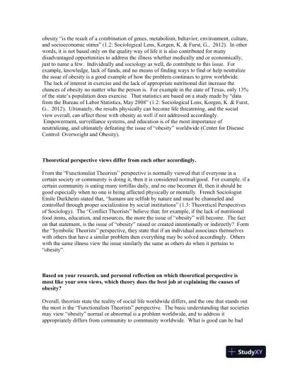Exploring Social Problems Through a Sociological Lens: Obesity, Homelessness, and Education Inequality - Page 3 preview image