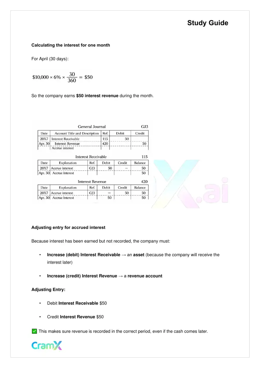 Accounting Principles I – Adjustments and Financial Statements, page 2
