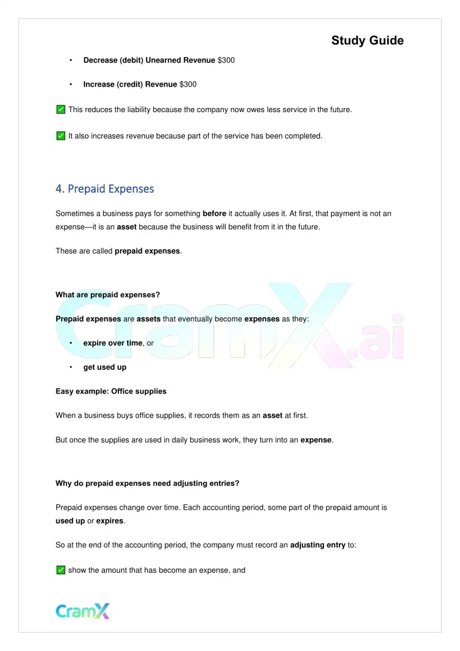 Accounting Principles I – Adjustments and Financial Statements, page 8