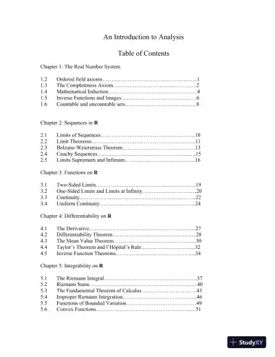 Solution Manual for An Introduction to Analysis, 4th Edition - Page 3 preview image