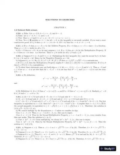 Solution Manual for An Introduction to Analysis, 4th Edition - Page 6 preview image