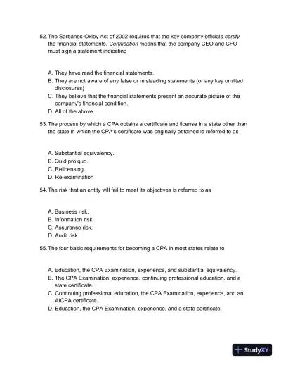 Test Bank For Auditing And Assurance Services, 5th Edition - Page 14 preview image