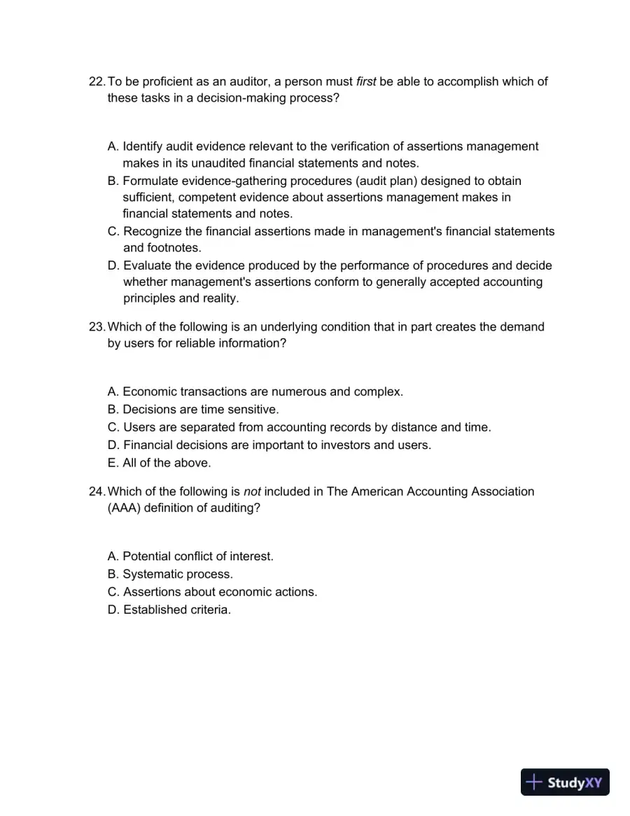 Test Bank For Auditing And Assurance Services, 5th Edition, page 5