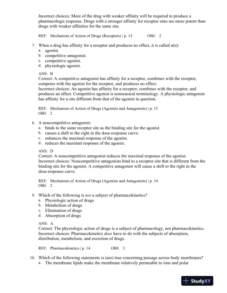 Applied Pharmacology for the Dental Hygienist 7th Edition Test Bank, page 15