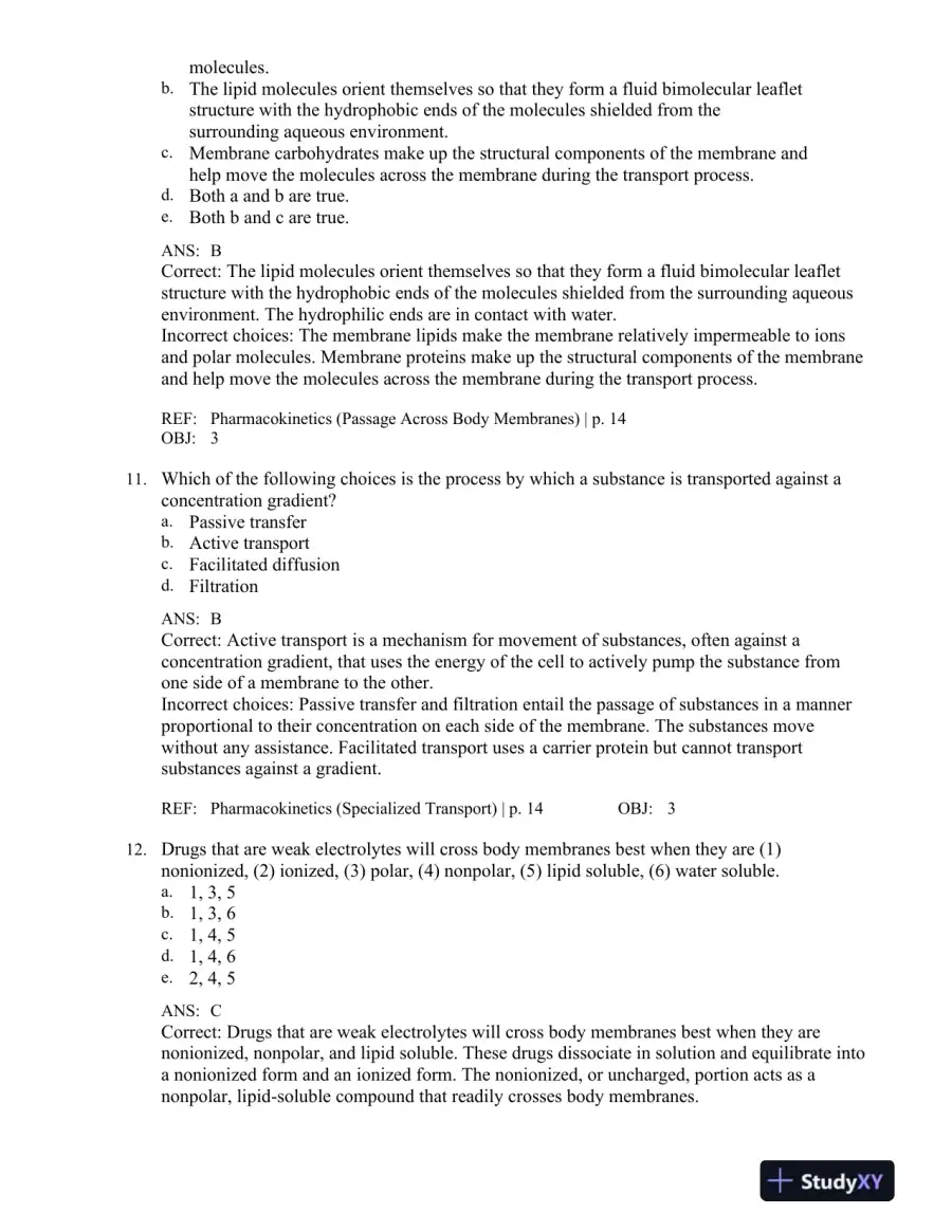 Applied Pharmacology for the Dental Hygienist 7th Edition Test Bank, page 16