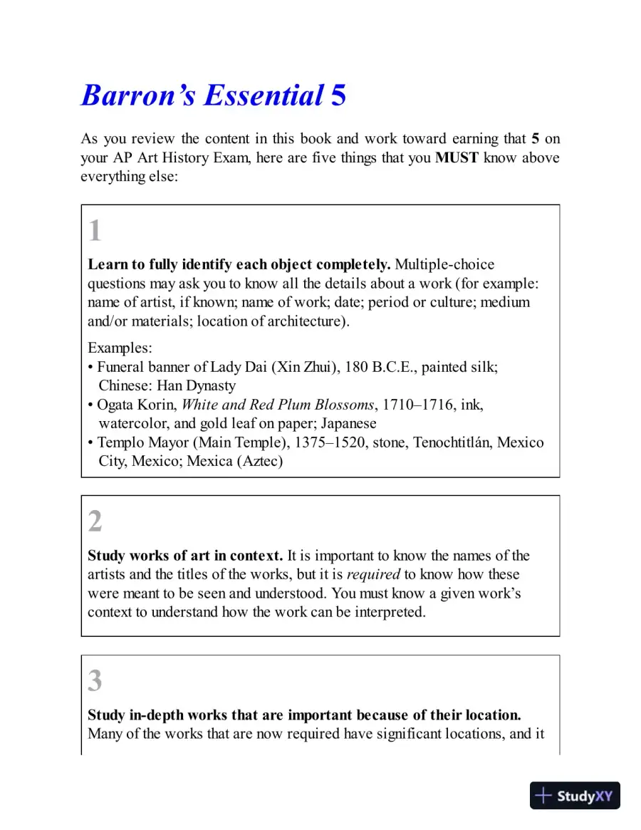 AP Art History: With 5 Practice Tests, 5th Edition (2021), page 13