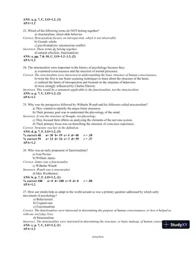 Test Bank For Psychology, 4th Edition - Page 7 preview image