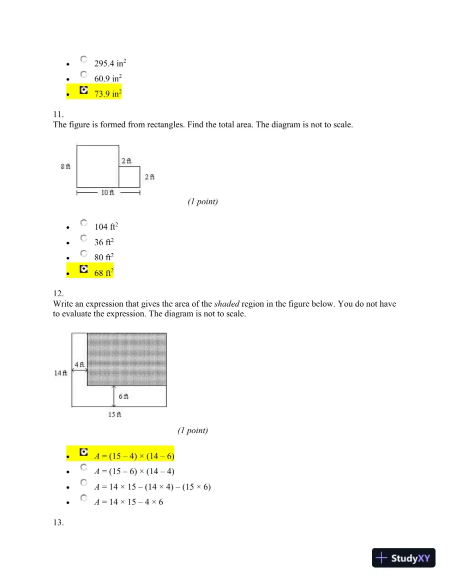 Geometry Practice Test: Angles, Shapes, And Properties, page 5