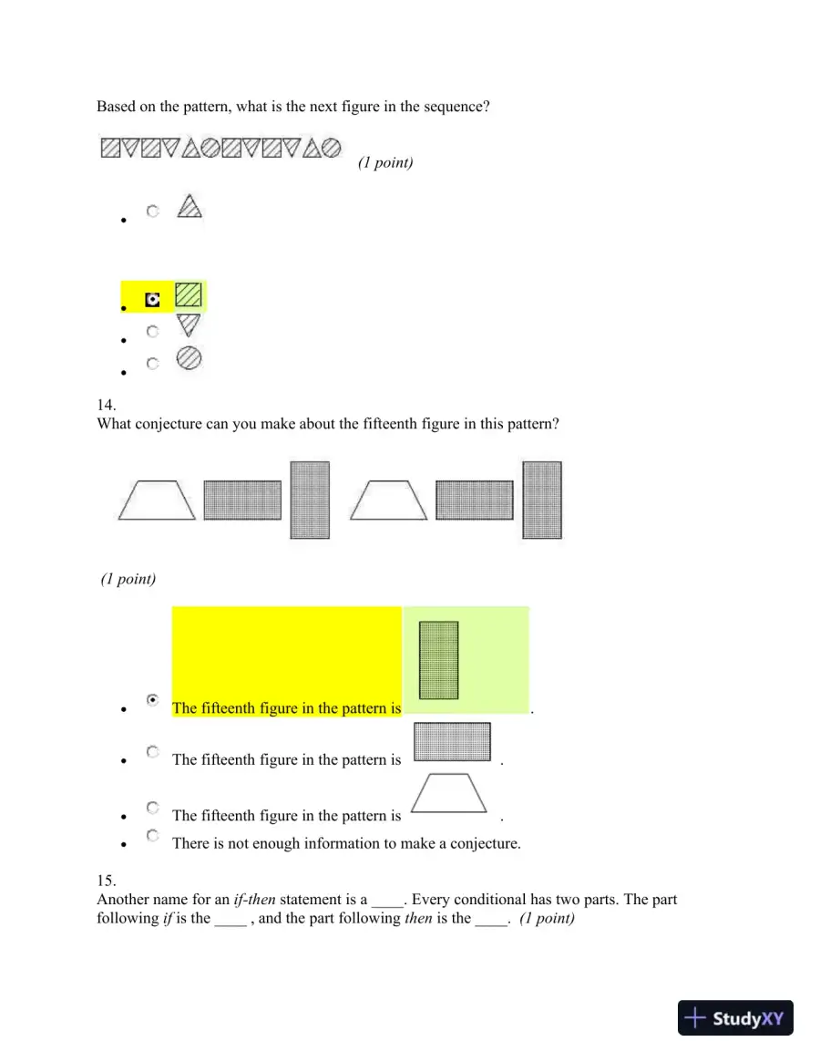 Geometry Practice Test: Angles, Shapes, And Properties, page 6