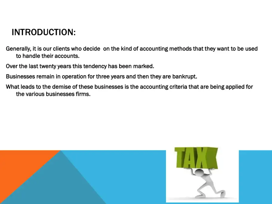Cash V Accrual Methods, page 2