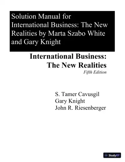 Solution Manual for International Business A Managerial Perspective, 9th Edition - Page 1 preview image