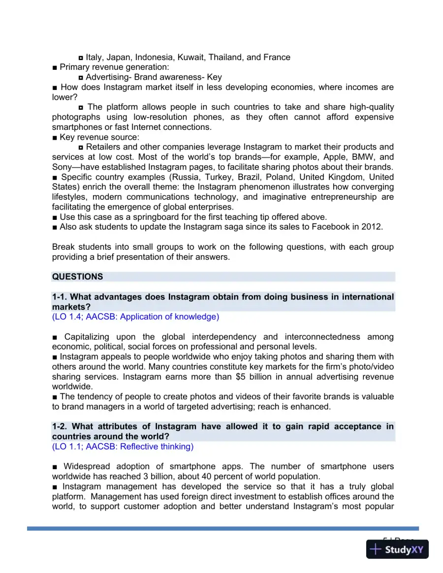 Solution Manual for International Business A Managerial Perspective, 9th Edition, page 10