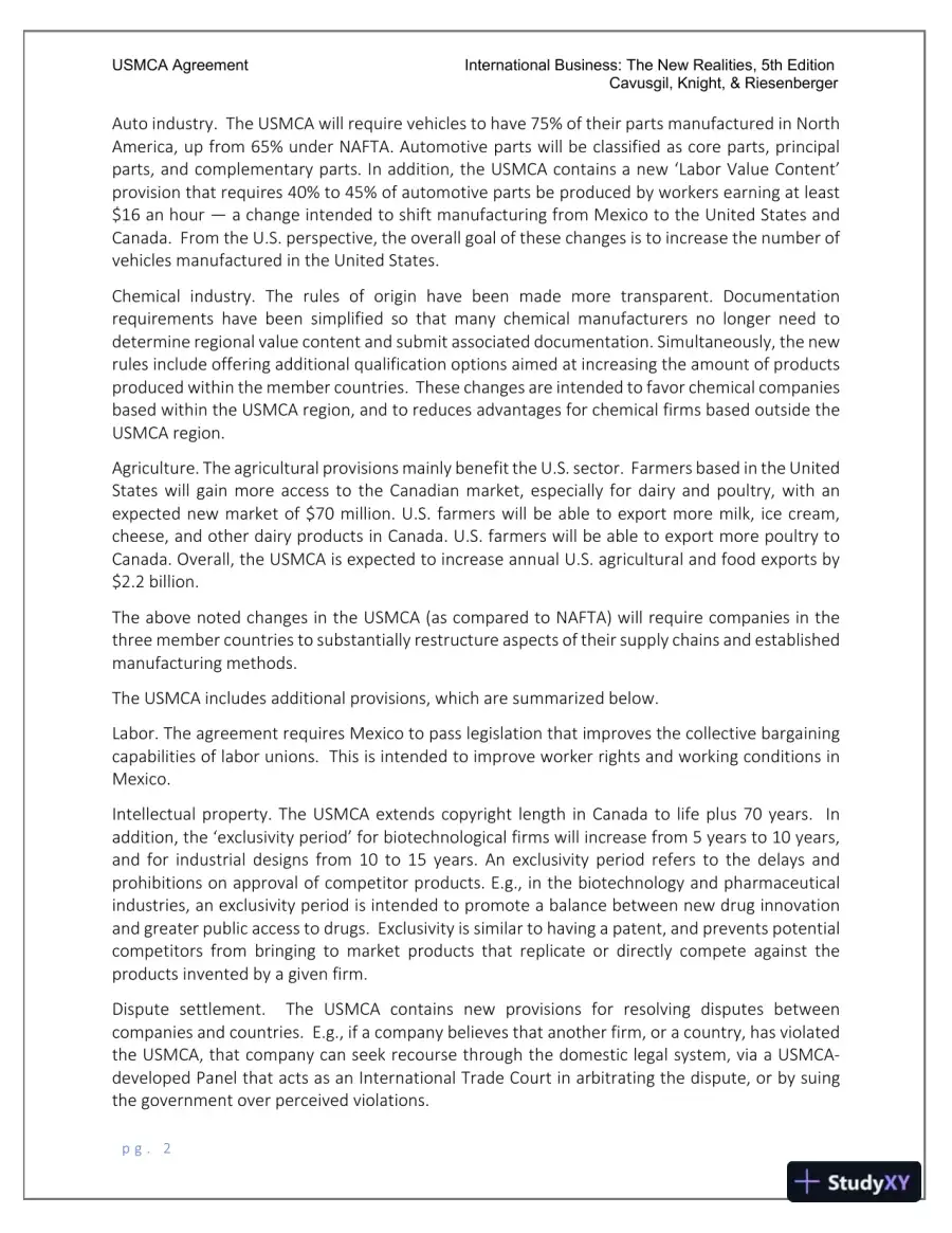 Solution Manual for International Business A Managerial Perspective, 9th Edition, page 4