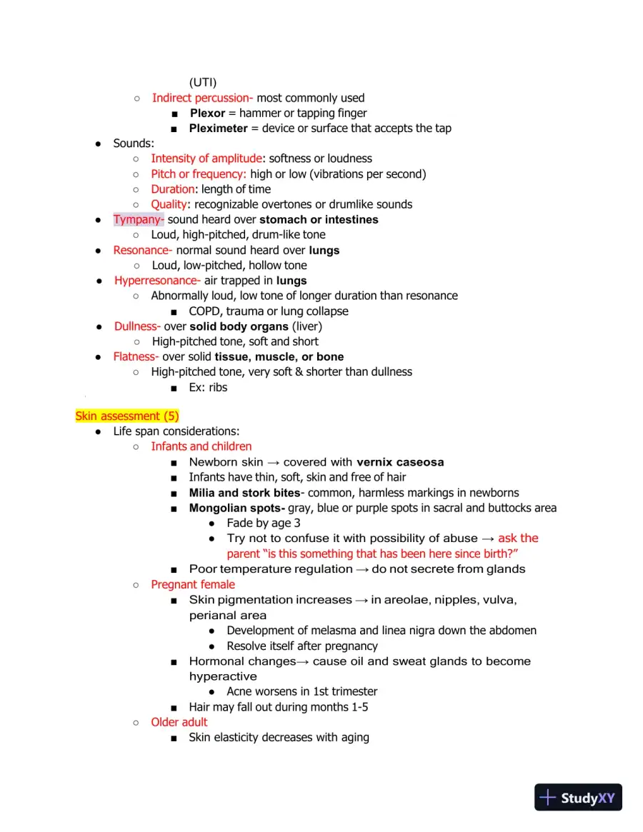 2024-2025 NURS190 Physical Assessment Final Exam (30 Solved Assessments), page 4