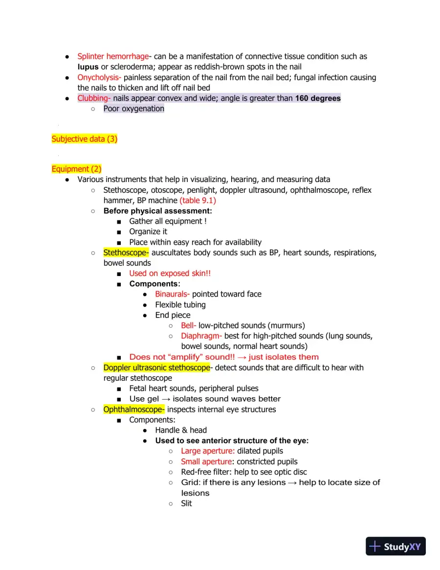 2024-2025 NURS190 Physical Assessment Final Exam (30 Solved Assessments), page 9