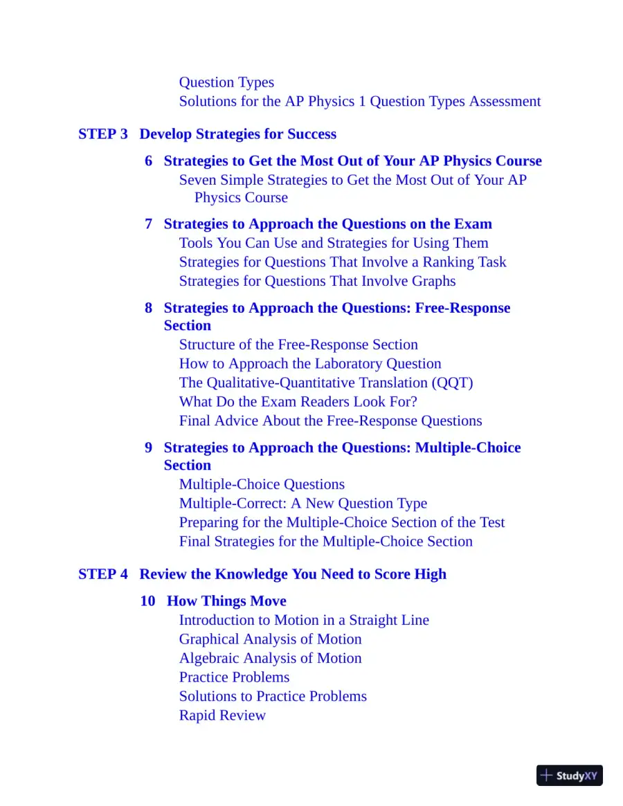 5 Steps to a 5: AP Physics 1 Algebra-Based 2021 Elite Student Edition (2020), page 14