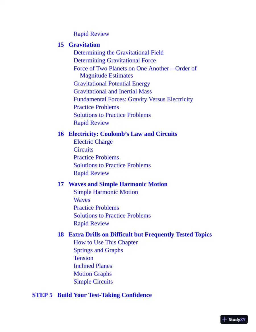 5 Steps to a 5: AP Physics 1 Algebra-Based 2021 Elite Student Edition (2020), page 16