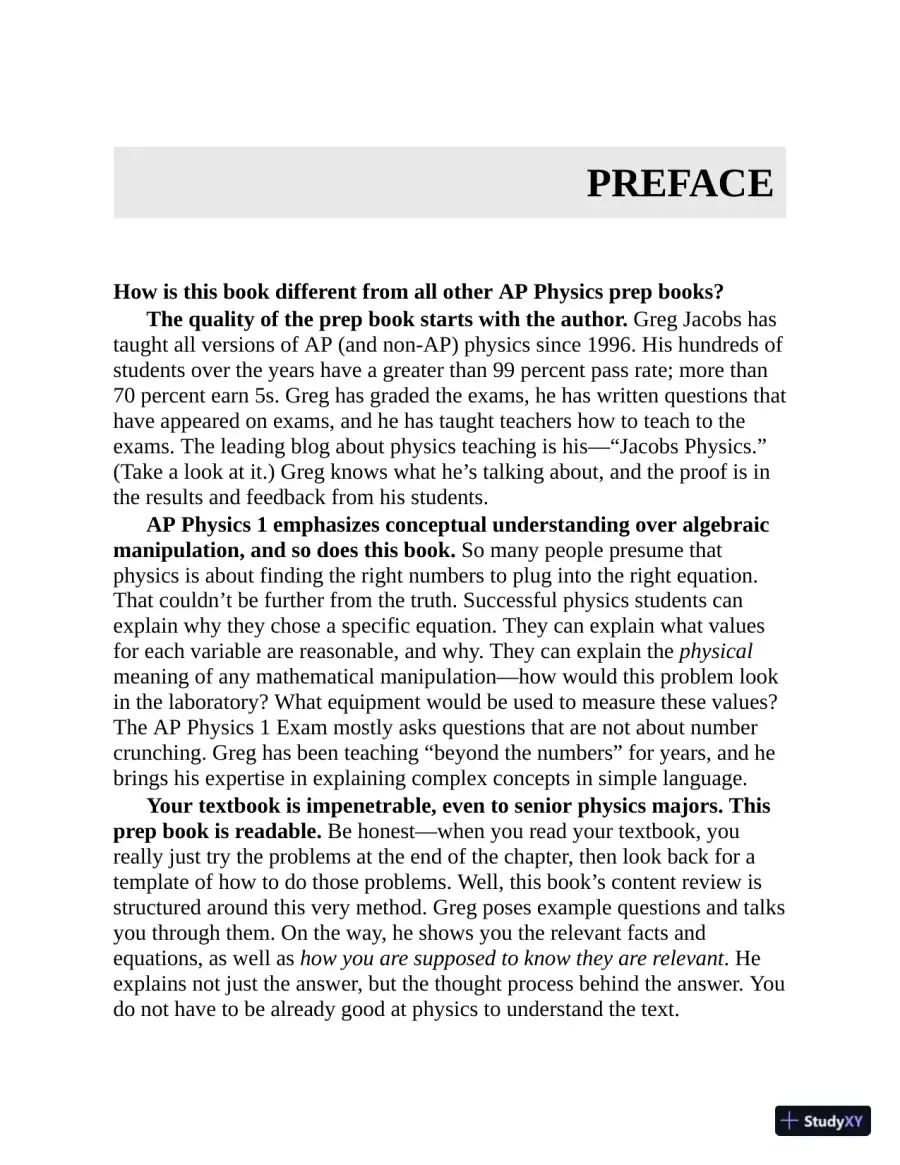 5 Steps to a 5: AP Physics 1 Algebra-Based 2021 Elite Student Edition (2020), page 18