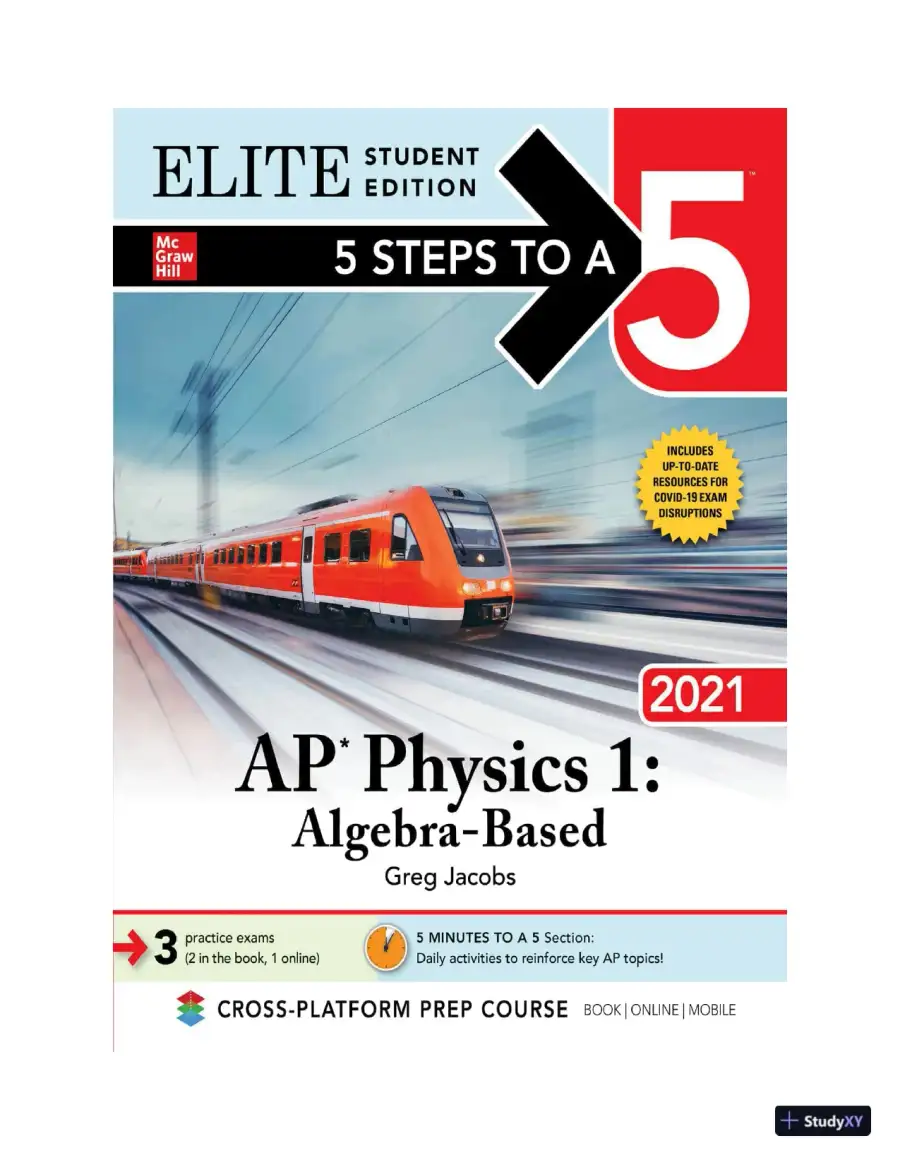 5 Steps to a 5: AP Physics 1 Algebra-Based 2021 Elite Student Edition (2020), page 3