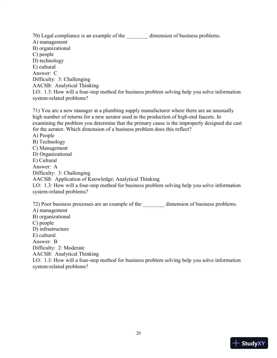 Test Bank for Essentials of MIS, 12th Edition, page 21