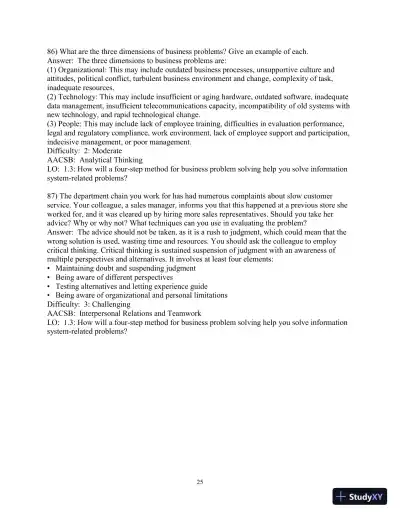 Test Bank for Essentials of MIS, 12th Edition - Page 26 preview image