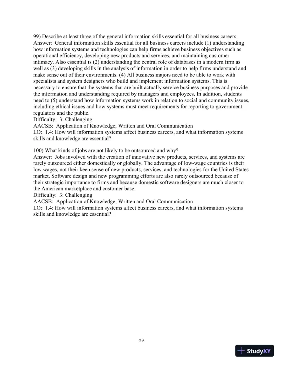 Test Bank for Essentials of MIS, 12th Edition, page 30