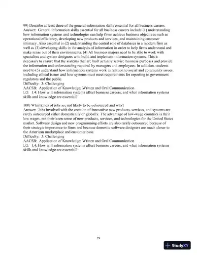 Test Bank for Essentials of MIS, 12th Edition - Page 30 preview image