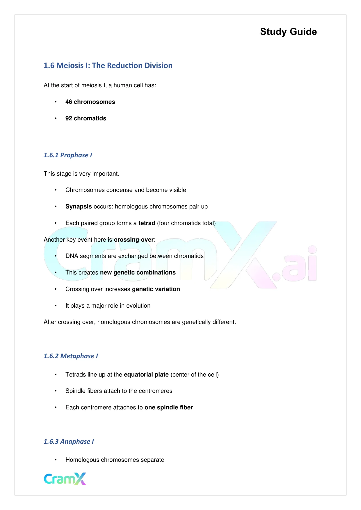 Biology - Meiosis and Gamete Formation - Page 3 preview image