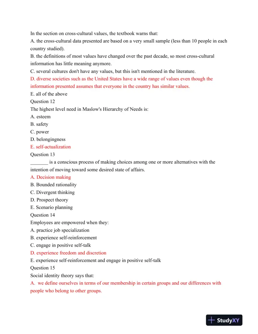 POST MGT405 Midterm Exam Fall 2014, page 4