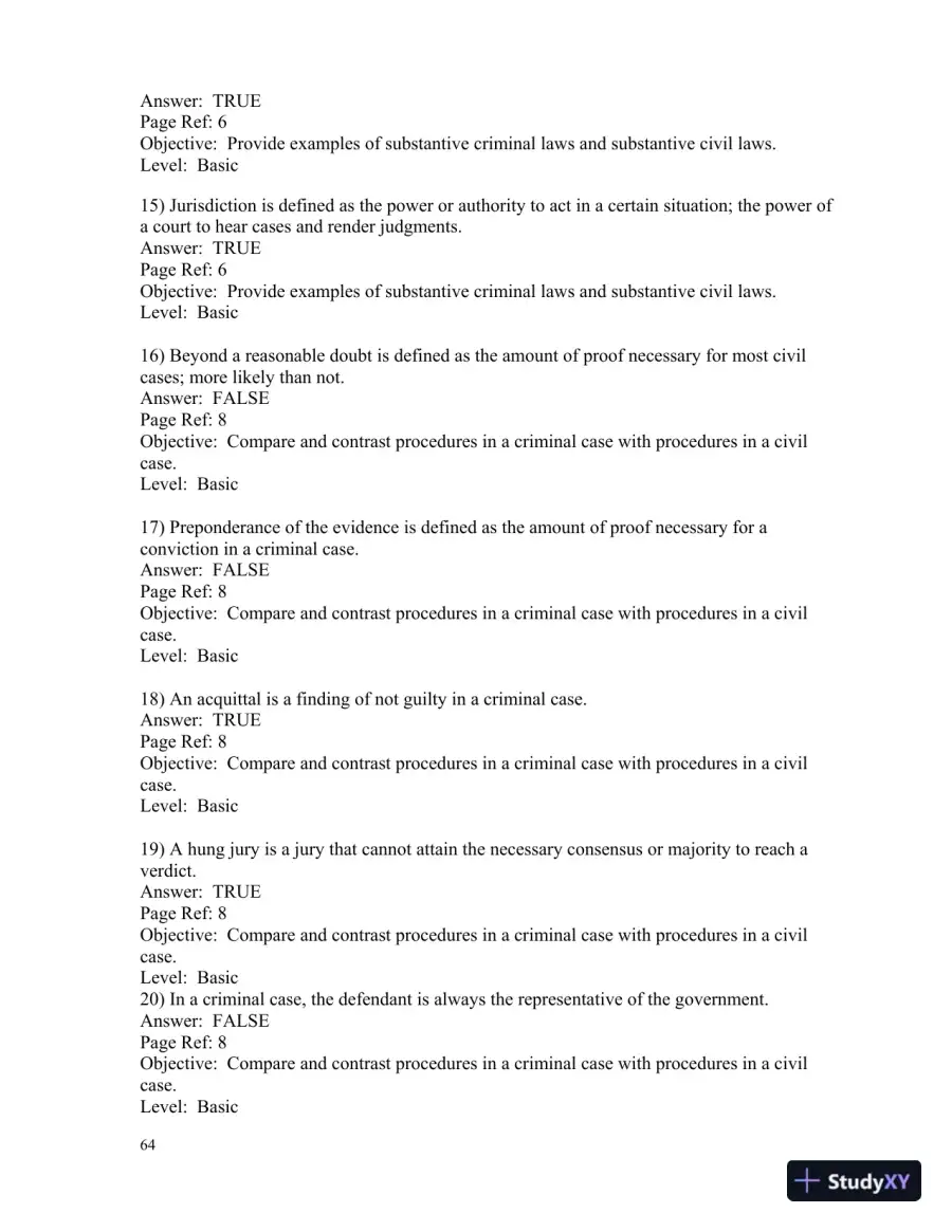 Test Bank for Introduction To Law  , 6th Edition, page 11