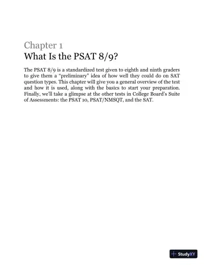 Princeton Review PSAT 8/9 Prep (2021) - Page 14 preview image