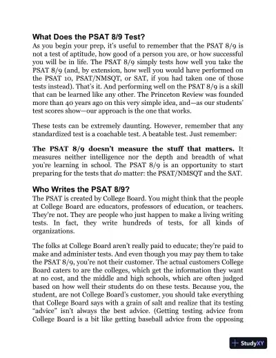 Princeton Review PSAT 8/9 Prep (2021) - Page 18 preview image