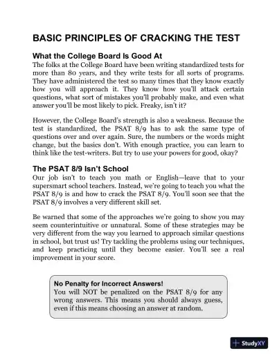 Princeton Review PSAT 8/9 Prep (2021) - Page 31 preview image